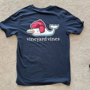 Vineyard Vines Blue Whale Graphic Pocket T-Shirt Preppy Short Sleeve Size S